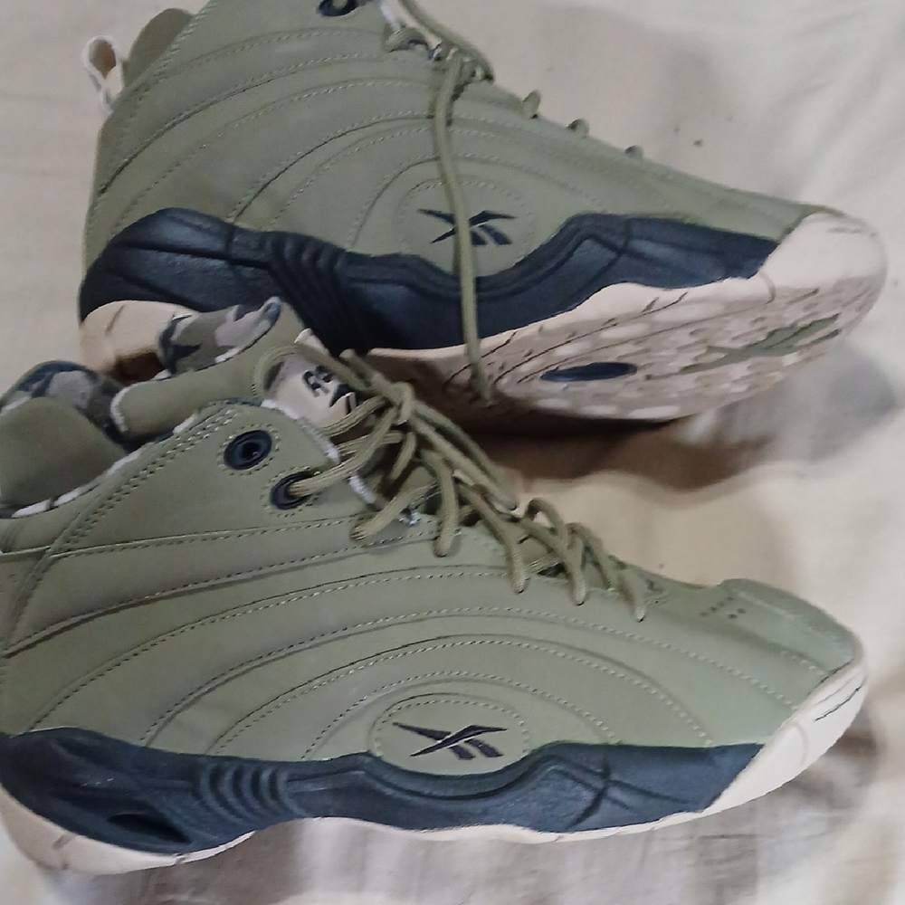 Reebok Men's Green and Blue Sneakers